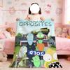 Blanket Funny For Soft Throw Blanket O-Opposites for Cartoon Picnic S-Solar Bed Sofa Home Bedroom Cozy Warm Comfortable