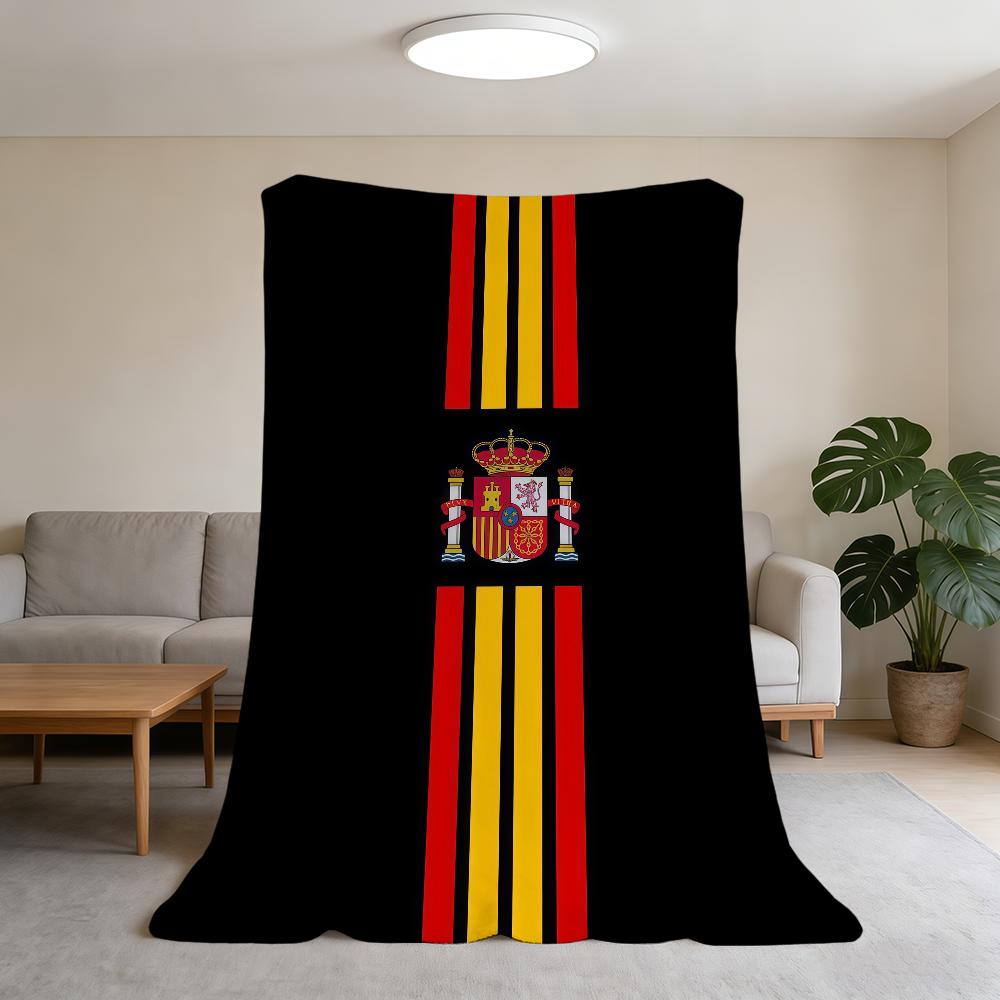 Blanket Super S-Spain Warm Comfortable Plush Throw Cool Blanket Child Home Flag Sofa Bedroom Gift