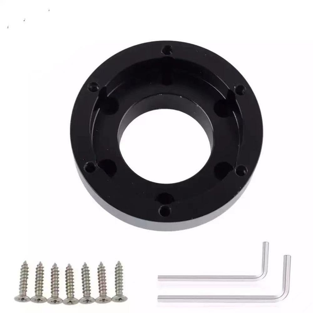CNC Steering Wheel Adapter Plate Black 70mm For Logitech G29 G920 G923 13/14inch