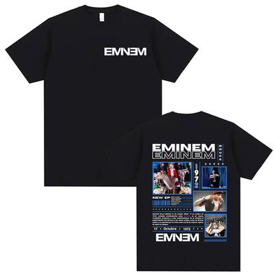 Rapper Eminem Slim Shady Album 2025 Printed T-shirt Unisex Fashion Hip Hop O-Neck Oversized T Shirt Men Women T Shirt Streetwear
