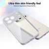 KEYSION Transparent Phone Case for HONOR 600 Pro 5G Soft Silicone+PC HD Clear Shockproof Phone Back Cover for Huawei Honor 600