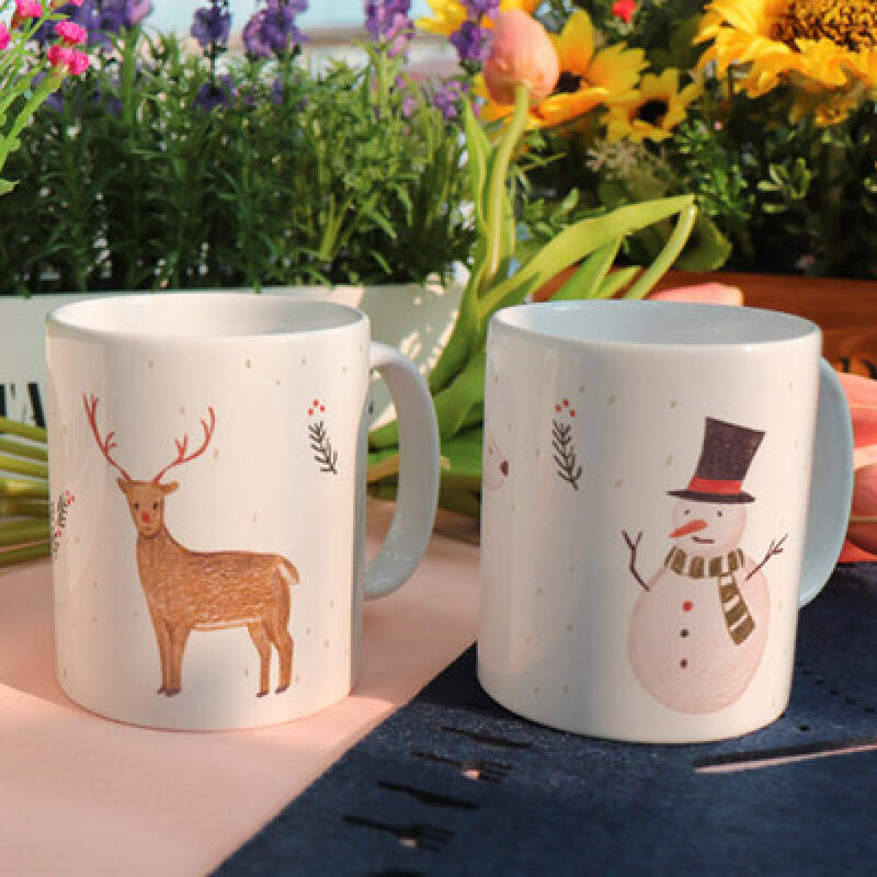 Design Mug 2p - Snowy Christmas