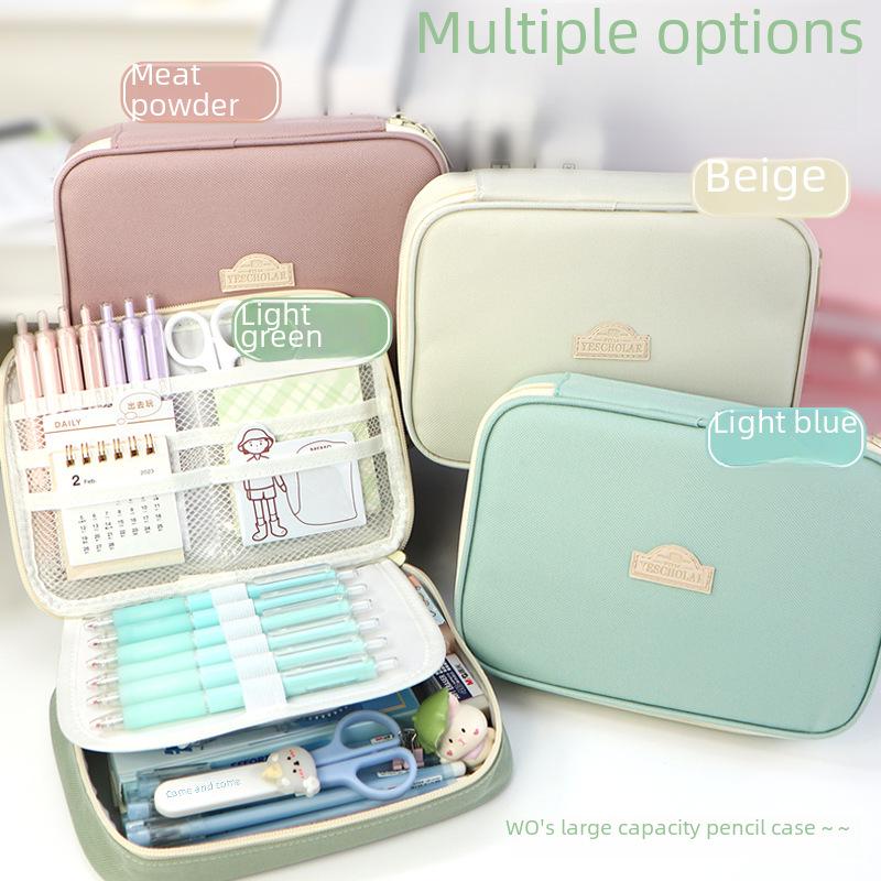 Large Capacity Japanese-Style Student Stationery Pencil Case