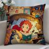 New T-TotoroS Kawaii Pillow Case Short Plush Sofa Decorative Gift Home Double-sided Printing Cushion