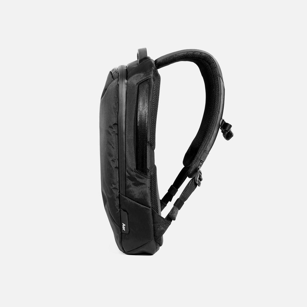 Air Slim Pack 2 X-Pac Tech Collection 39019 Black Backpack, BusinessCasual, Men's, Waterproof, Water-Repellent, Lightweight Nylon