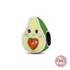 New in Favorite Avocado Charm Bead Charms Bead Charms Fits 3mm Authentic Bracelets copper Women Necklaces Do It Yourself Charm Bead Charms Fine Jewell