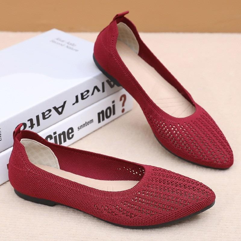 Women's shoes summer casual shoes comfortable breathable single shoes lightweight pointed single shoes versatile shoes women's