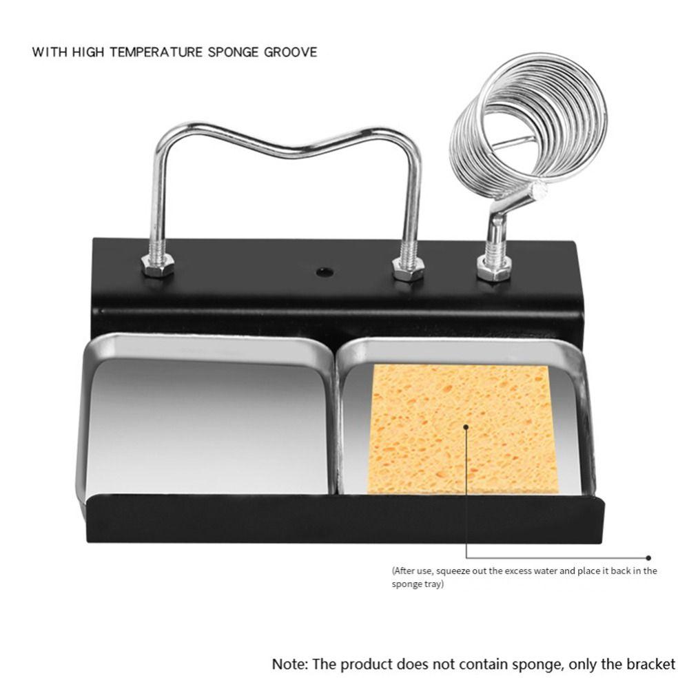 Portable Holder Soldering Iron Stand Welding Cleaning Stand Home Workshop