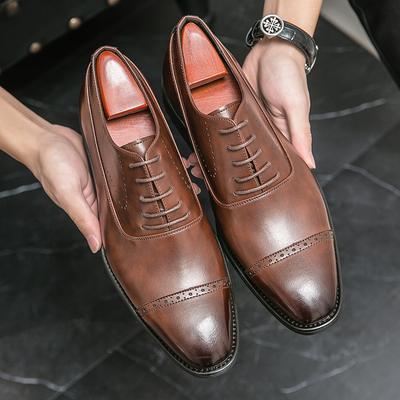 New Men's Classic Oxfords Business Casual Brogue Shoes Driving Loafers Wedding Shoes Italian Style Mocassins