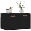 VidaXL Wall Cabinet Black 60x36.5x35 Cm Engineered Wood 829997