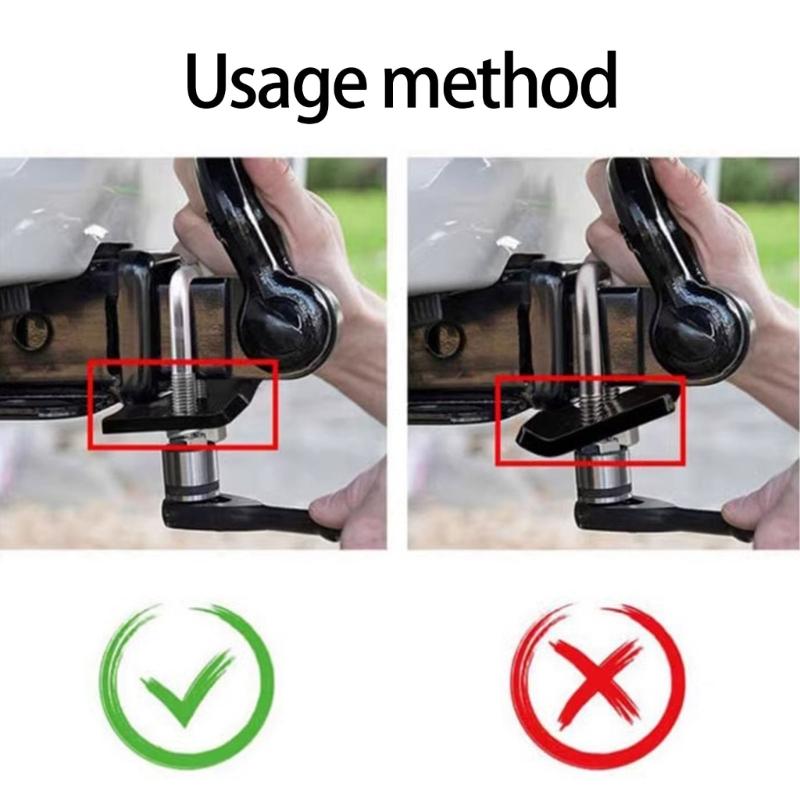 Heavy Duty Trailer Hitch Stabilizer Plates Set of 2 Universal Suitable for Campers Anti Vibration Secure Towing Solution