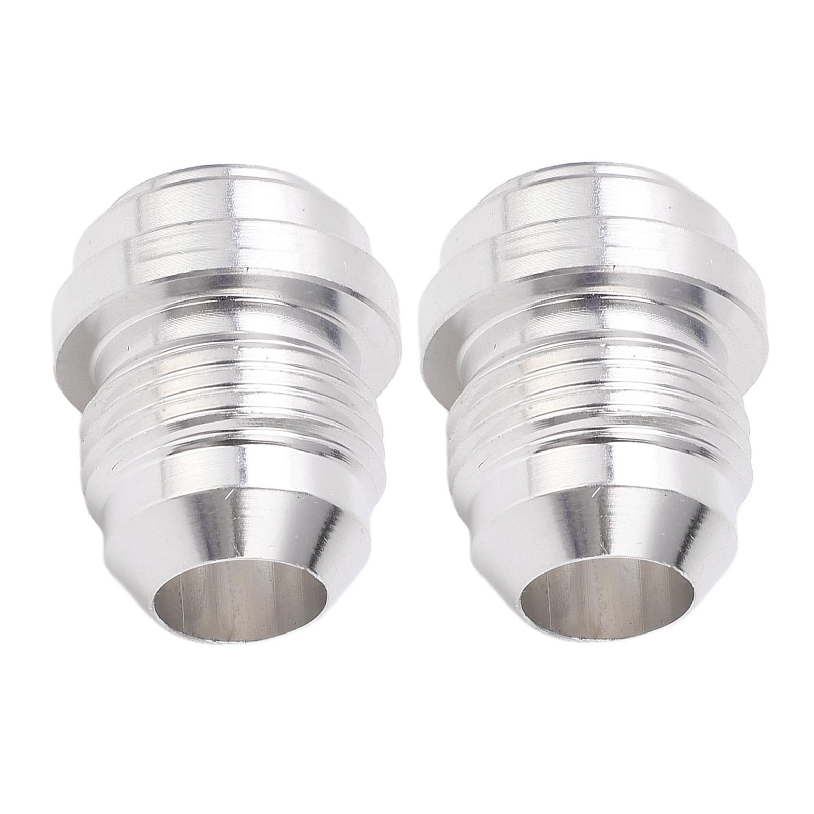 

2Pcs Male Billet AN8 6061 T6 Aluminum Alloy 8AN Thread Weld in Fitting Bung Fuel System Parts