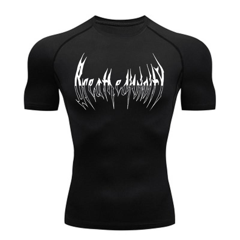 Herren Enges T-Shirt Laufen Sport Fitness Training Essentielle Sportbekleidung Schnelltrocknend Fitness Eng Sportbekleidung