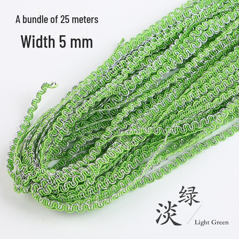 5mm Złota i Srebrna Koronka Falista na Akcesoria Odzieżowe DIY