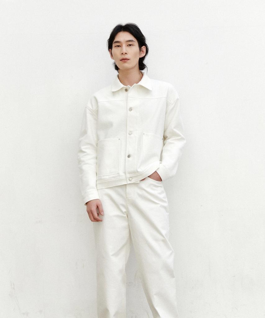 Density Church Denim Jacket_Optic White
