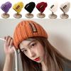 New Knitting Beanies Winter Caps for Men Women Warm Solid Color Hat Soft Woolen Crochet Unisex Take Cold Cap Beanie
