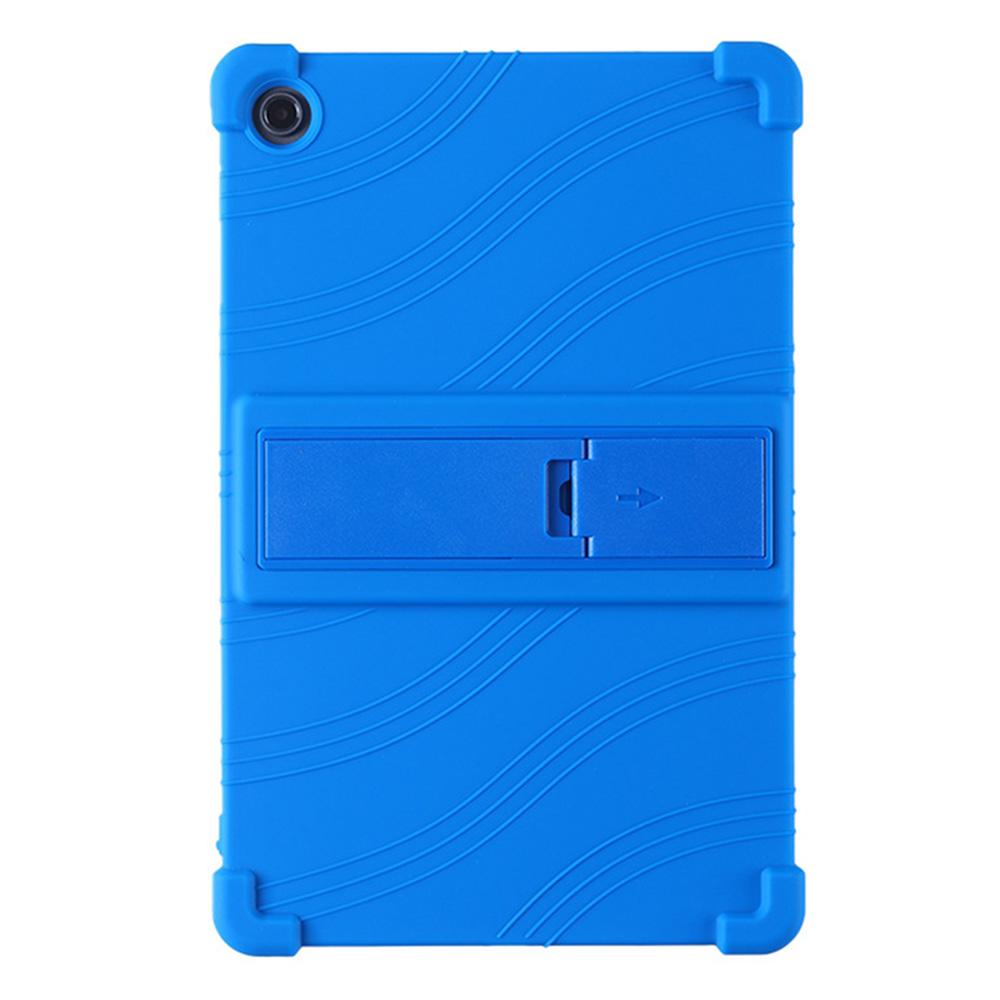

For Lenovo Tab M10 Plus (3rd Gen)/Xiaoxin Pad 2022 10.6 inch 125F/128 Soft Silicone Tablet Protective Case Cover with Adjustable PC Kickstand Dark Blue