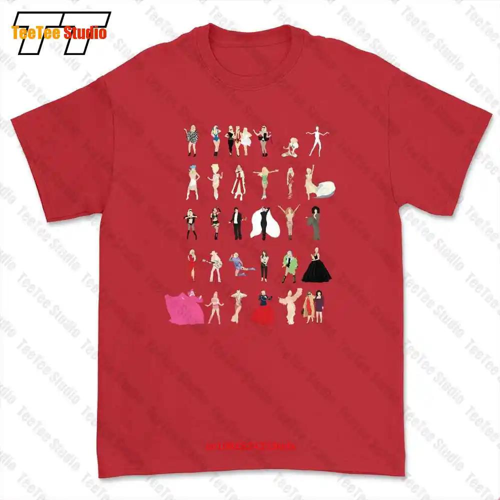 Lady Gaga Ikone Pop Minimalistisch Monster Chromatica Feministin Lgbt Ikone T-Shirt Tee CUES S