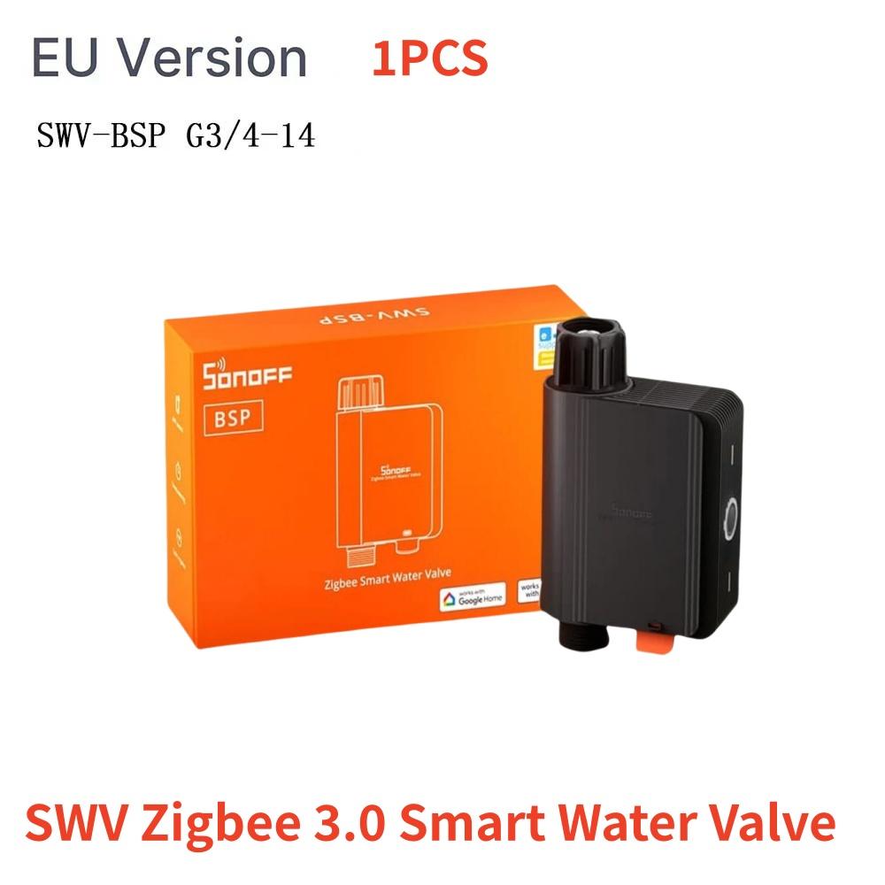 SONOFF SWV SONOFF Water Valve SWV-BSP ZIGBEE Faucet Smart Irrigation Controller Systerm Timer App Voice Control Via Google Eweli SWV-BSP(1PCS)