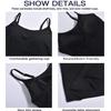 Women Shapewear Tops Cotton Camisole with Shelf Bra Adjustable Spaghetti Strap Tank Top Cami Tanks