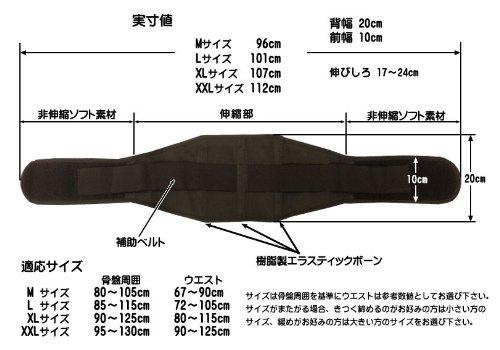 Lendenwirbel-Taille, angemessener Lendengürtel, Beckenumfang, Taille für die Krankenpflege, Sportkorsett, Unterstützung, [aktiver Typ] (M Größe, 80-105cm, 67-90cm)