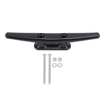 Taquet de Bateau Nylon Noir Résistance à la Traction Élevée Taquet de Quai pour Pont Marin Décor Nautique 200mm 7.87in