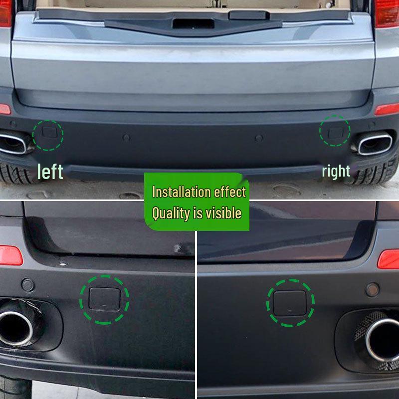 BMW X5 E70 Rear Bumper Towing Eye Cover, Tow Hook Hole Rescue Cover, Part 51127158447