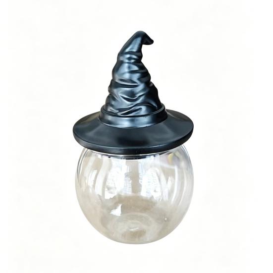 

Yousheng Spice Storage Jar Moisture Proof Glass Spice Jars with Witch Hat/Owl Lids Sealed Dry Foods Containers Decorative Kitchen Storage Jars for A