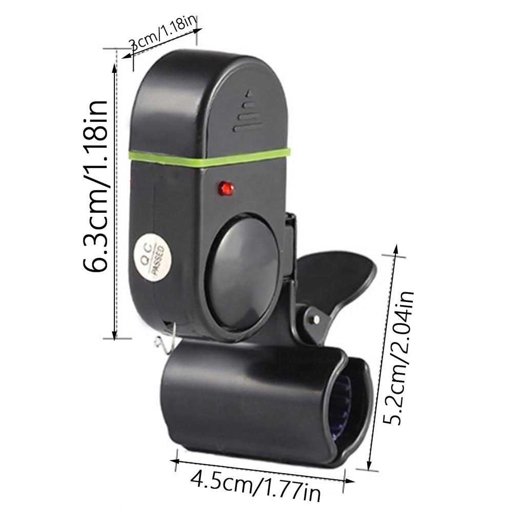 Indikátor rybářské návnady Elektrický rybářský alarm kousnutí Vodotěsný alarm na rybářský prut pro venkovní lov kaprů Zvukové upozornění