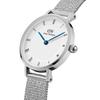 Danielwellingteon Petite Roman Numerals Sterling Silver Strap Women'S Metal Watch