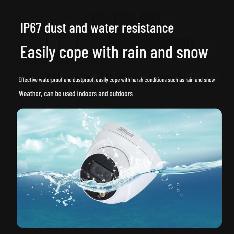 Dahua 2MP HD PoE Dome Camera with 2.8mm Lens and Audio Intercom