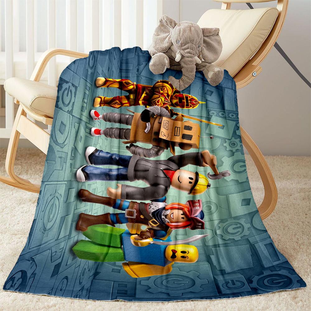 Roblox 388 Blanket Soft & Cozy Perfect for Bedding Seaside Picnics Four Seasons Multipurpose Digital Print Birthday Christmas Gift Blanket