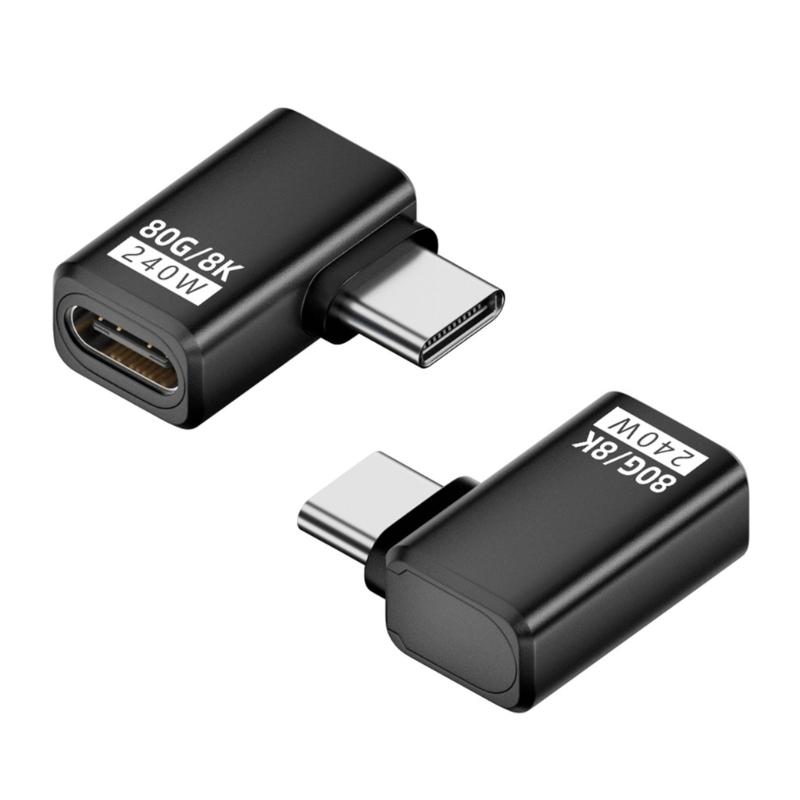 USB C Adapter 240W 80Gbps 8K@60Hz for Thunderbolt4/5 and Phone 16 15 with Fast Charging Display