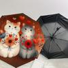 1pc cat flowers Automatic Open/Close Umbrella Compact Folding Umbrella with 8-Rib Shaft for Women/Men, Portable Travel Umbrella,1156S