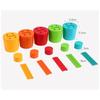 Montessori Color Sorting Cup Shape Color Matching Toys Wooden Sticks Classification Bucket Early Education For Age 3+ Fine Motor