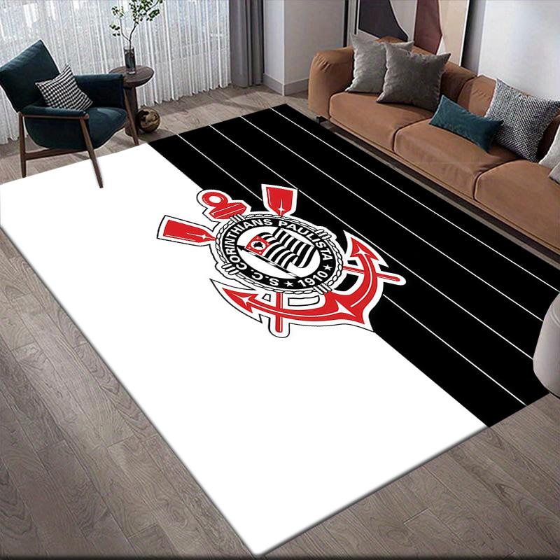 Cardiff City FC Flannel Pattern Square Carpet,Area Rug,Carpet Rug for Living Room Bedroom Sofa Playroom Decor,Non-slip Floor Mat