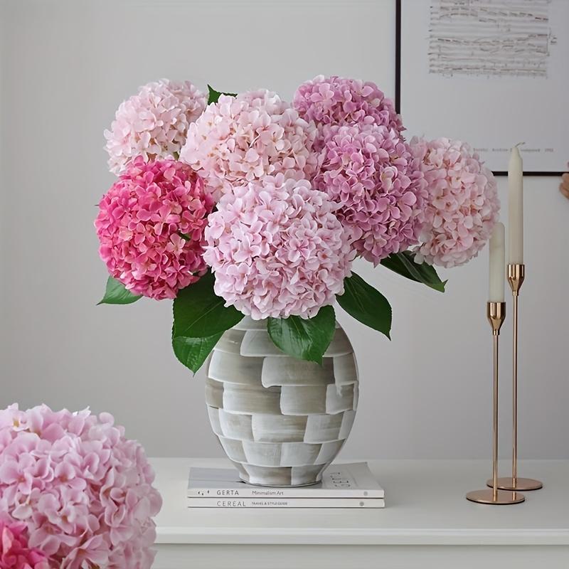 3 st Realistiska Konstgjorda Hortensiabuketter - Utomhus Konstgjorda Blommor, Lämpliga för Familj, Bröllop, Kontor och Högtidsdekorationer.