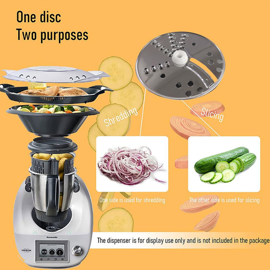 Küchenmaschine Behälter Schneidwerkzeug-Set Multifunktionales Kochmaschinen-Zubehör für Vorwerk TM5 TM6 Mixer Zerkleinerungsscheibe