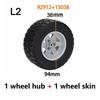 1Pcs Technical Tire & Wheel Hub Building Blocks Compatible with MOC Car Truck Parts