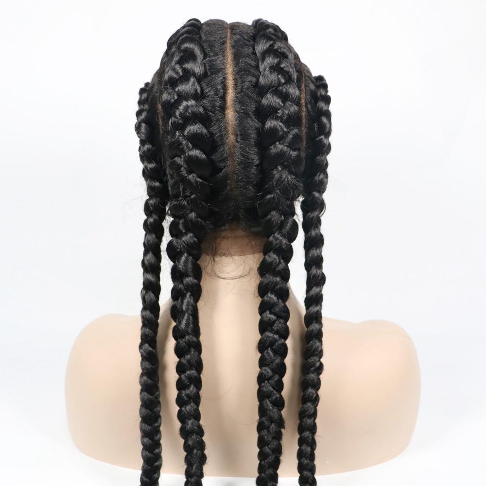 Lace Wig Hair Wig Female Long Hair Chemical Fiber Headgear Braid Wig Braid S