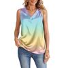 Women's fashionable gradient-print tank top