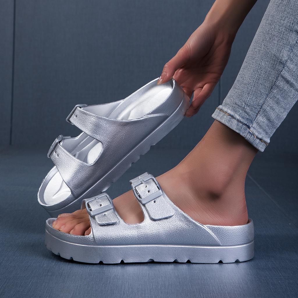 Fashion Fashion Women's Slippers Indoor Soft Sole Straps Slides Bathroom EVA Outdoor Lady Summer Outdoor Cool Shoes