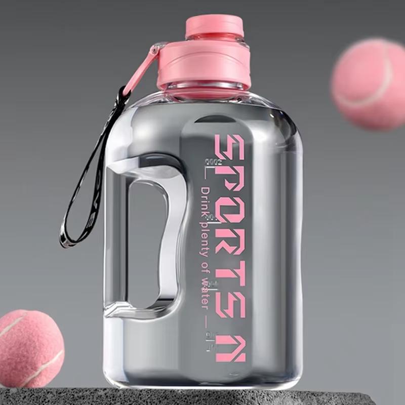 1Pc Large Capacity Sports Water Bottle, BPA Free Portable Gym Water Kettle, Leakproof Drinking Bottle Ideal for Camping, Travel