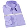 Men's Classic Dress Shirt Solid Long Sleeve Wrinkle Free Man Clothes Business Social Button-up Twill Formal Shirts with Pocket