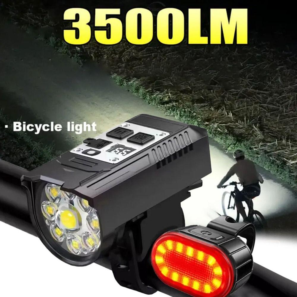Type-C Rechargeable Bike Front Light Super Bright Handlebar Lights  Outdoor Cycling