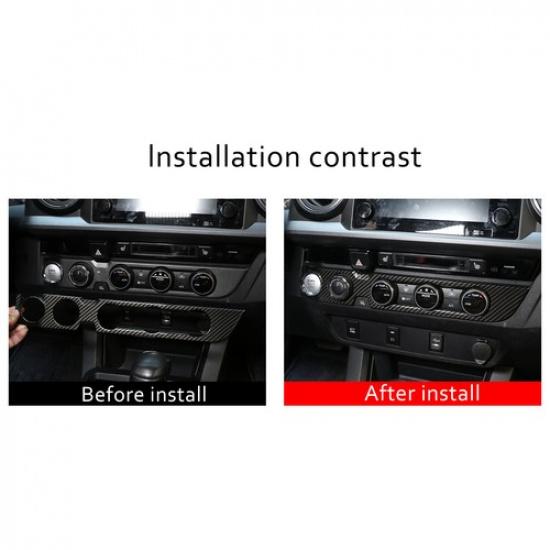 High-equipped ABS Air Console Panel Decoration Cover For Toyota Tacoma 2016-
