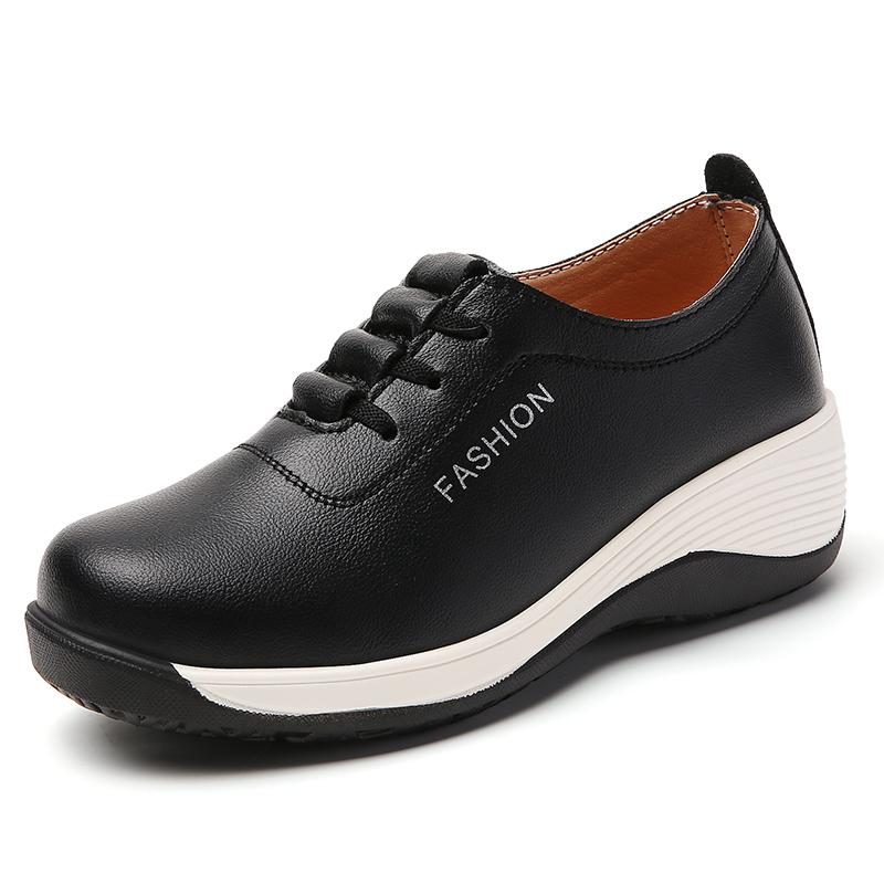 

Новые весенне-осенние туфли на низком каблуке, удобные и модные, из 100% натуральной кожи для повседневной работы для женщин 43