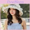 Summer Ladies Large Brim Sun Hat With Breathable Mesh For Beach And Travel
