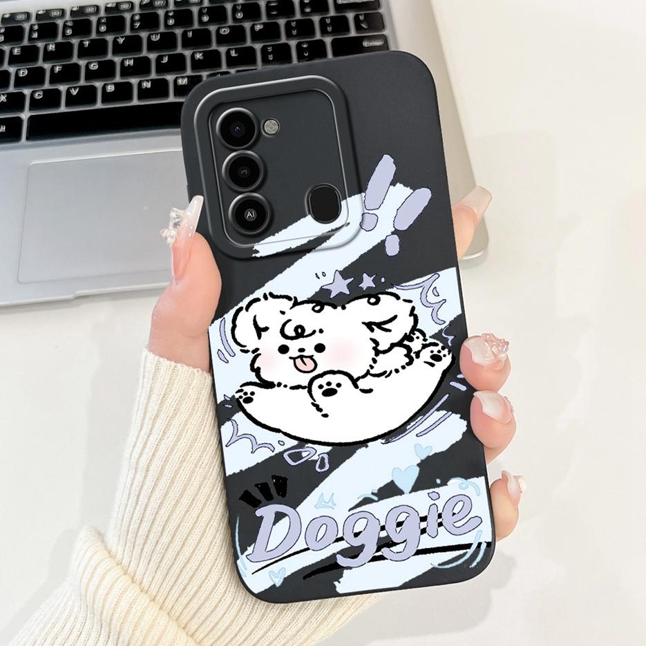 For Tecno Spark Go 2022 Case KG5 KG5h Cute Panda Cartoon Cover For Tecno Spark 8C Spark8C KG5k KG5j Phone Case Soft Fundas Coque