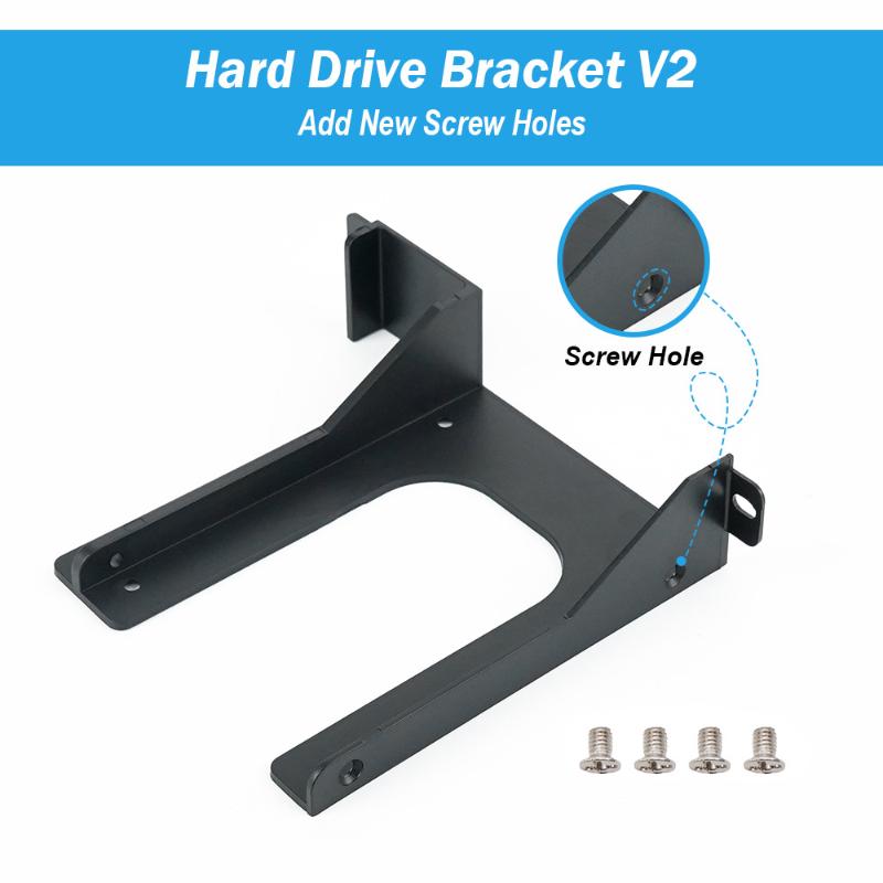 2.5In Hard Drive Bracket With Screws For Sata Network Adapter 3D Printed Stand Holder Hdd Bracket Ssd Stand For Fat Game Console